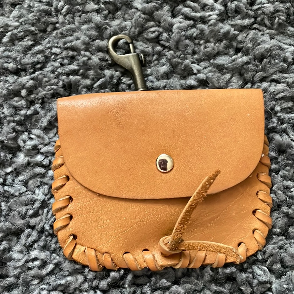 Leather belt clip purse